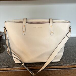 Poppy & Peonies Cream Tote Bag